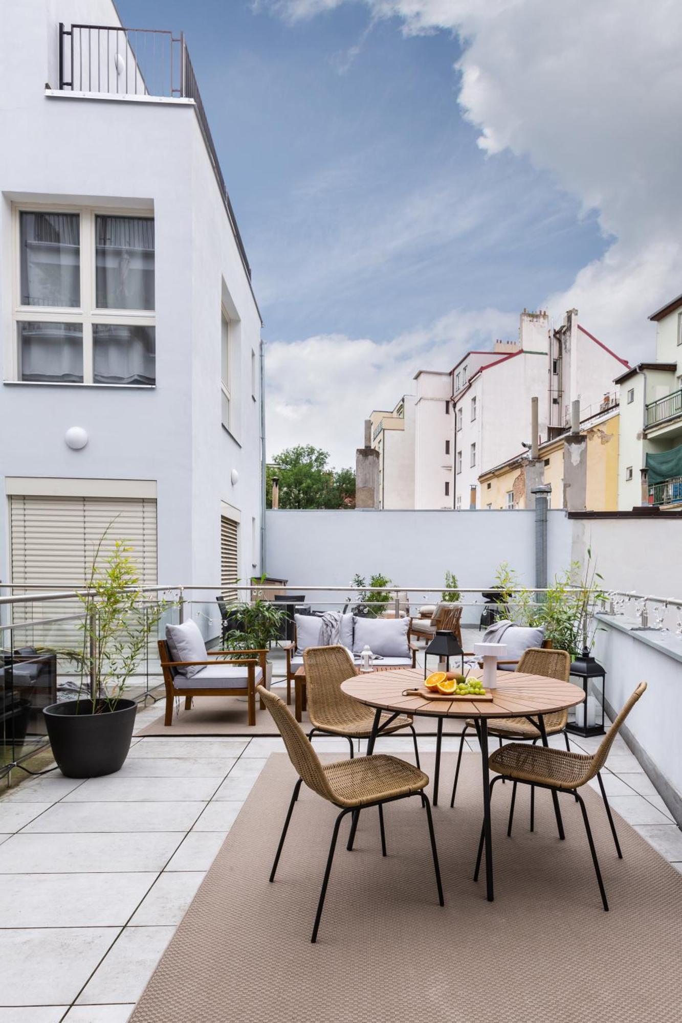 Turnkey I Vineyard Terrace Apartments Prag Exterior foto